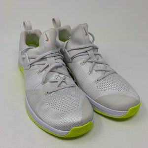 Nike Metcon Flyknit 3 Womens Training White Volt Linen AR5623-117 Multi Size